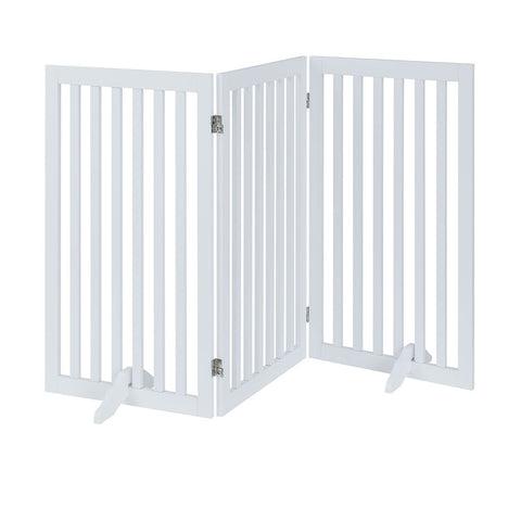 Unipaws Classic Indoor Dog Gate Wooden Pet Safety Gate