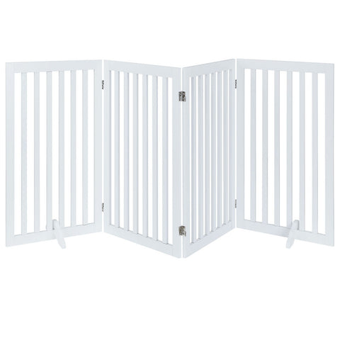 Unipaws Classic Indoor Dog Gate Wooden Pet Safety Gate