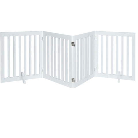 Unipaws Classic Indoor Dog Gate Wooden Pet Safety Gate