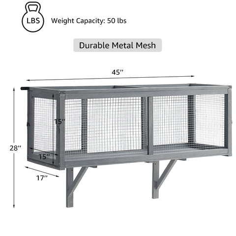 Wooden Cat Window Catio – Expandable Outdoor Enclosure for Indoor Cats