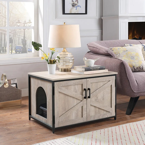 Unipaws Cat Litter Box Enclosure - Top Opening