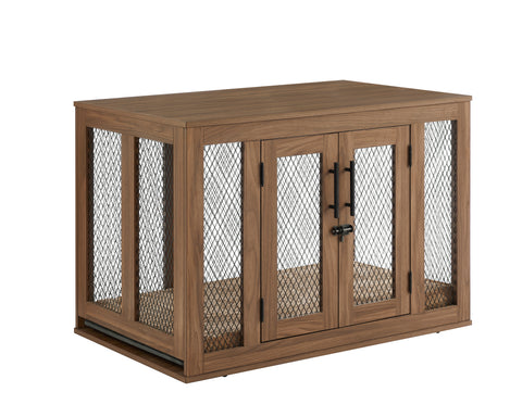 Unipaws Stylish Wooden Dog Crate: Large Pet Kennel & Decor Table