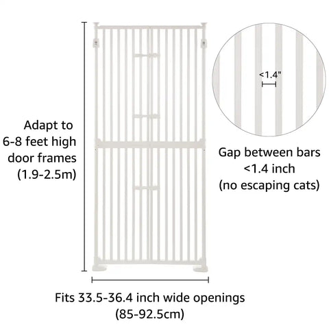 Unipaws Extra Tall Cat Pet Gate