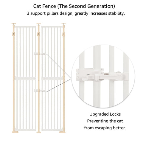 Unipaws Upgraded Extra Tall Cat Gate _ More Sizes
