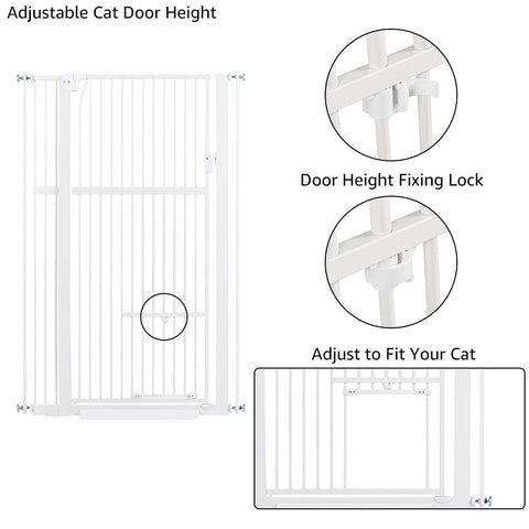 UniPawsStore2023_Dog Gate with Cat Door