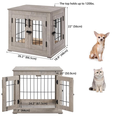 Furniture Style Dog Crate End Table