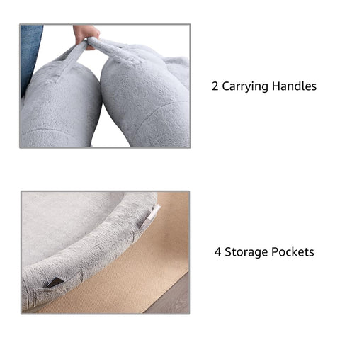 Human Dog Bed – Memory Foam, Plush, for People & Pets