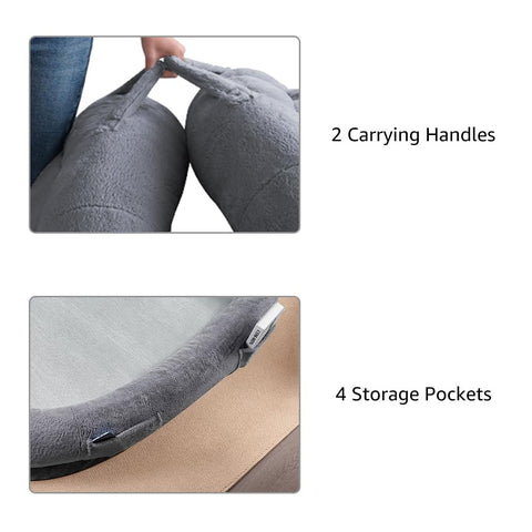 Human Dog Bed – Memory Foam, Plush, for People & Pets