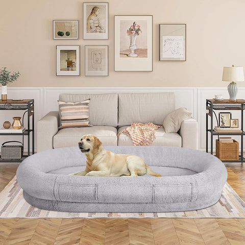 Human Dog Bed – Memory Foam, Plush, for People & Pets