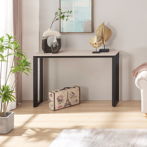 UniPawsStore2023_Rosary Blenn Console Table – 47" Triangular Metal Frame