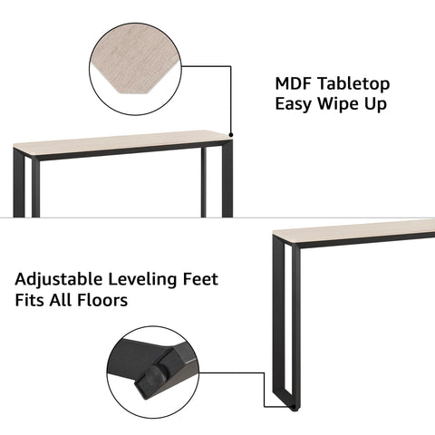 UniPawsStore2023_Rosary Blenn Console Table – 47" Triangular Metal Frame