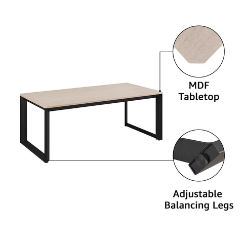 UniPawsStore2023_Rosary Blenn Industrial Coffee Table – Triangular Metal Frame