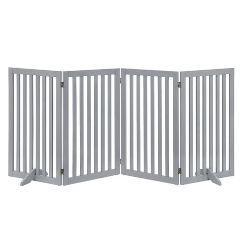 UniPawsStore2023_Unipaws Classic Indoor Dog Gate Wooden Pet Safety Gate