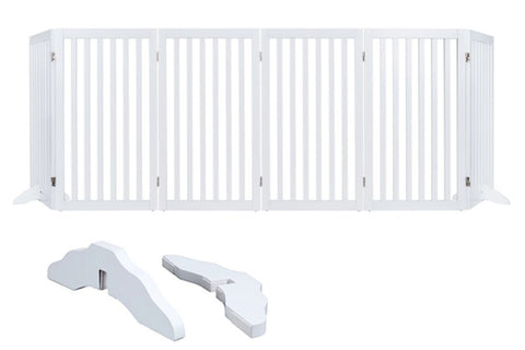 UniPawsStore2023_Unipaws Classic Indoor Dog Gate Wooden Pet Safety Gate