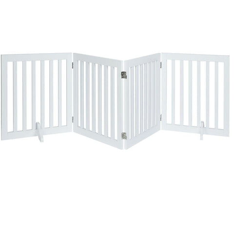 UniPawsStore2023_Unipaws Classic Indoor Dog Gate Wooden Pet Safety Gate