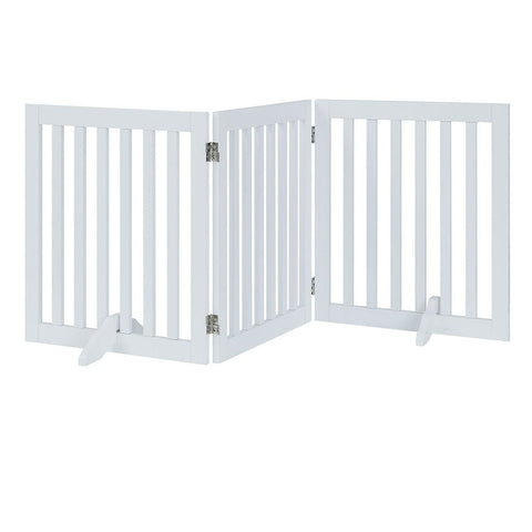 UniPawsStore2023_Unipaws Classic Indoor Dog Gate Wooden Pet Safety Gate