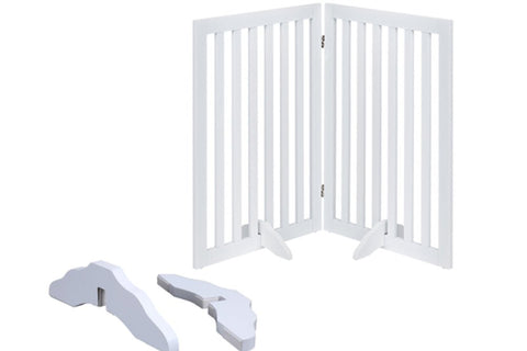 UniPawsStore2023_Unipaws Classic Indoor Dog Gate Wooden Pet Safety Gate