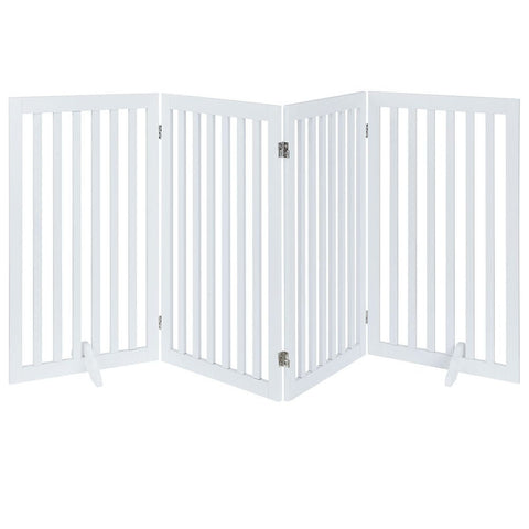 UniPawsStore2023_Unipaws Classic Indoor Dog Gate Wooden Pet Safety Gate