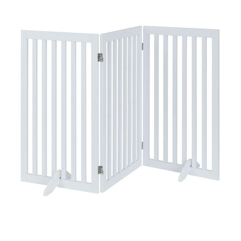 UniPawsStore2023_Unipaws Classic Indoor Dog Gate Wooden Pet Safety Gate