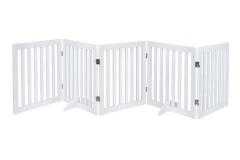 UniPawsStore2023_Unipaws Classic Indoor Dog Gate Wooden Pet Safety Gate
