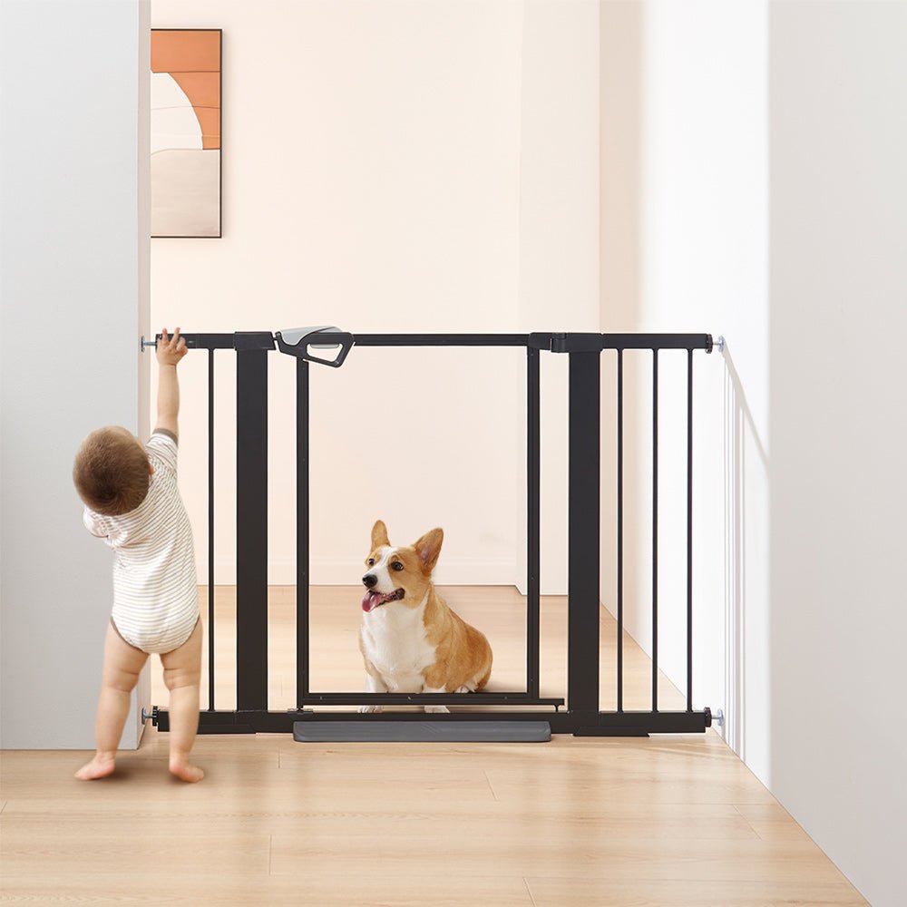 hauck puppy gate unipaws Clear Dog Gate Baby Gate, Black
