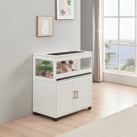 UniPawsStore2023_Unipaws Hamster Cage with Storage Cabinet