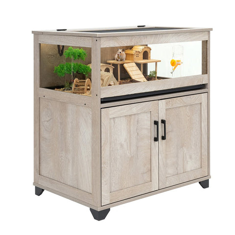 UniPawsStore2023_Unipaws Hamster Cage with Storage Cabinet
