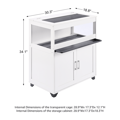 UniPawsStore2023_Unipaws Hamster Cage with Storage Cabinet