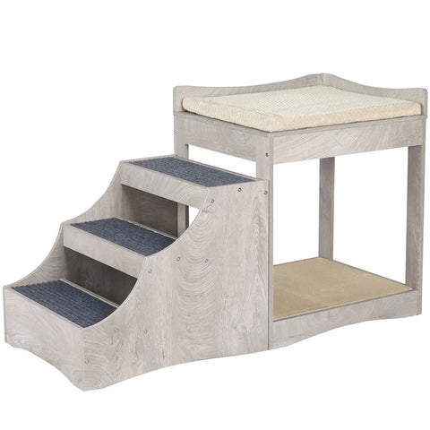 UniPawsStore2023_Unipaws Pet Bunk Bed with Removable Step for Dogs and Cats