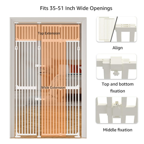 UniPawsStore2023_Unipaws Upgraded Extra Tall Cat Gate - More Sizes