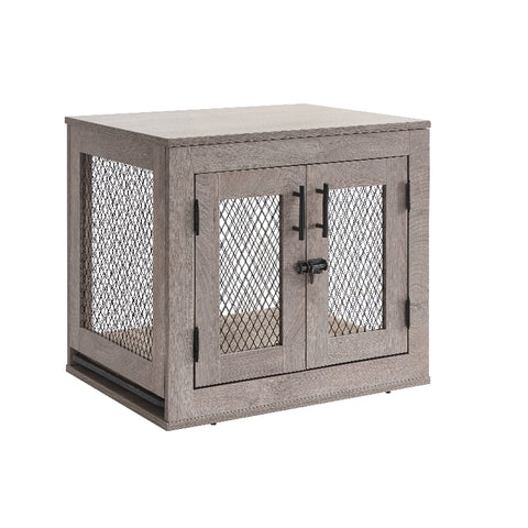 Unipaws Stylish Wooden Dog Crate: Large Pet Kennel & Decor Table