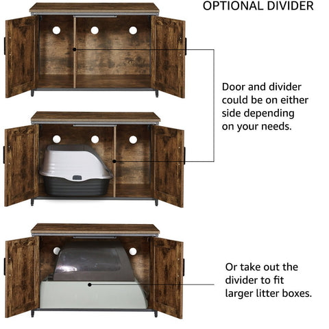 UniPawsStore2023_Unipaws Cat Litter Box Enclosure - Top Opening