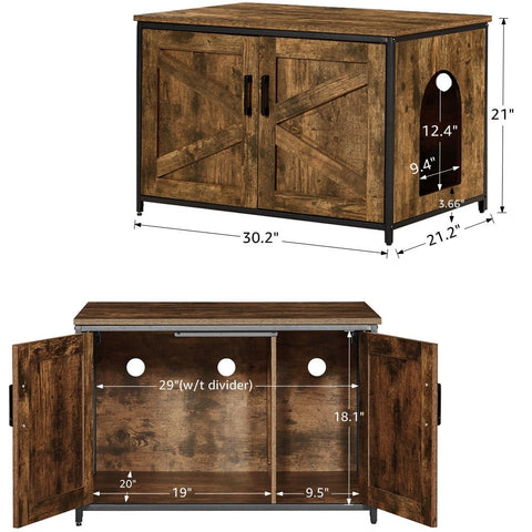 UniPawsStore2023_Unipaws Cat Litter Box Enclosure - Top Opening