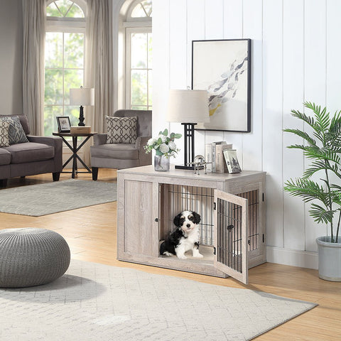 UniPawsStore2023_Unipaws Double Doors Dog Crate