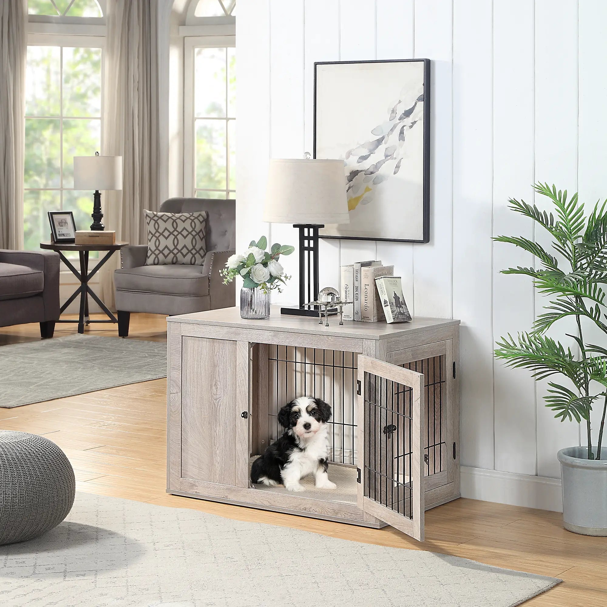 Snapshot of Best Small Crate For Puppy With Wall Decor