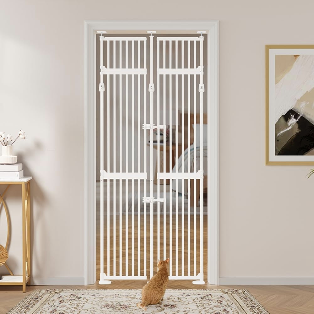 Upgraded Full‑Height Cat Pet Gate - More Sizes