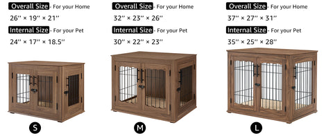 Furniture Style Dog Crate End Table
