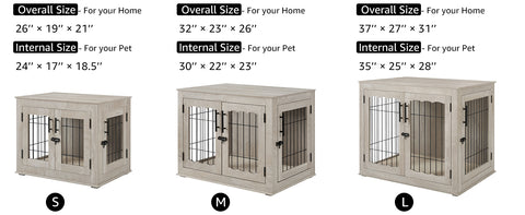 Furniture Style Dog Crate End Table