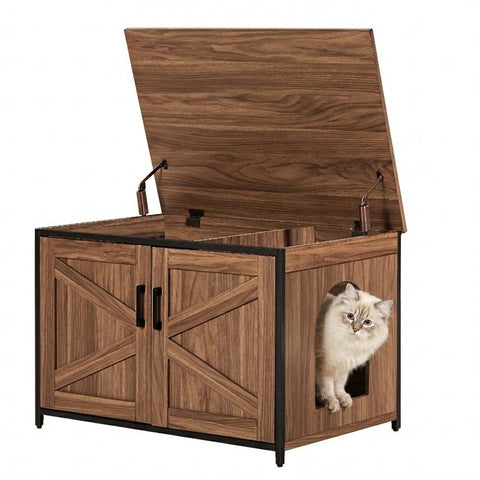 Unipaws Cat Litter Box Enclosure - Top Opening