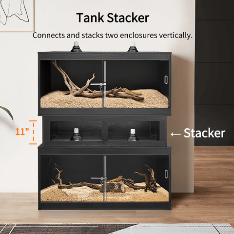 Reptile Tank Stacker & Wooden Stand Storage