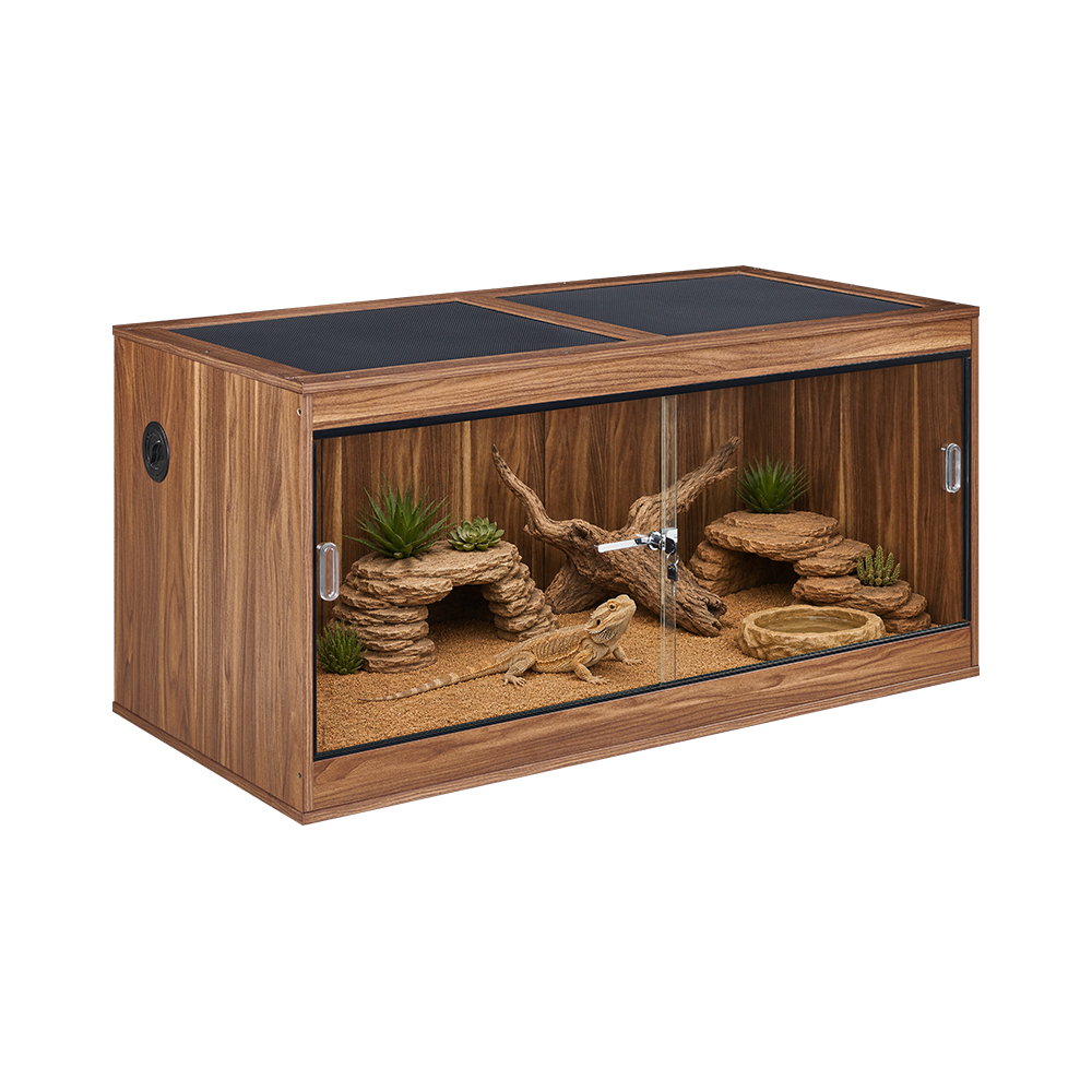 50/110 Gallon Reptile Tank Enclosure — Wooden Stackable