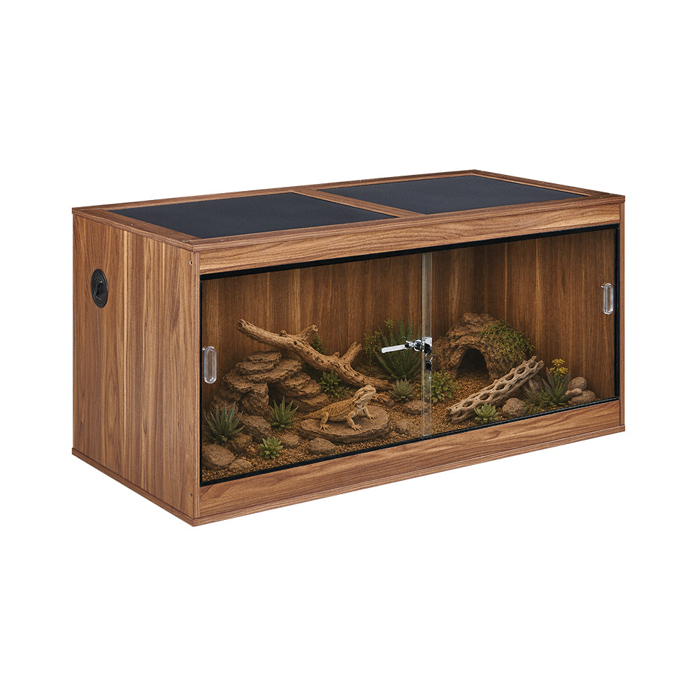 50/110 Gallon Reptile Tank Enclosure — Wooden Stackable