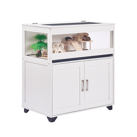 Unipaws Hamster Cage with Storage Cabinet