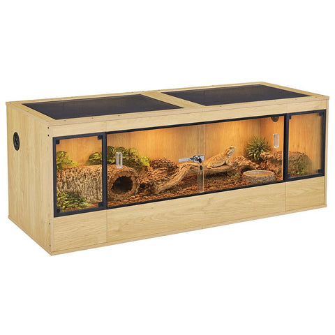 unipaws 140 Gallon Reptile Tank for Lizards, Bearded Dragon Enclosure Cage