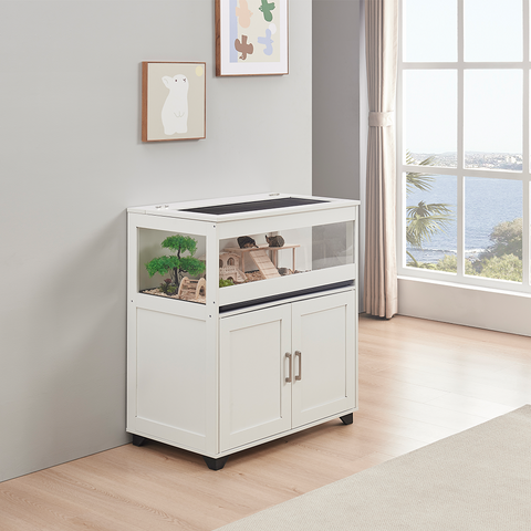 Unipaws Hamster Cage with Storage Cabinet