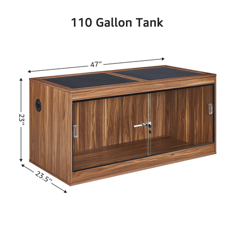 50/110 Gallon Reptile Tank Enclosure — Wooden Stackable