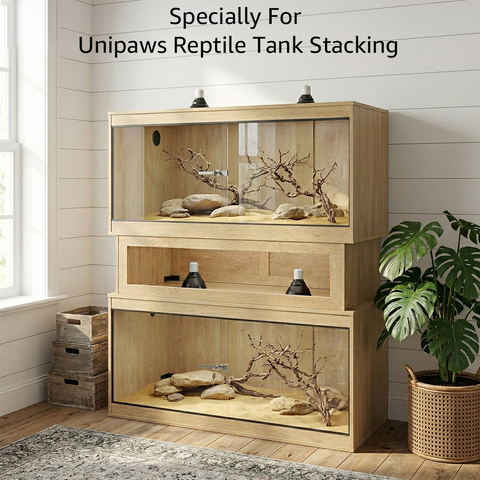 Uniipaws Reptile Tank Stacker, Wooden Stand Riser