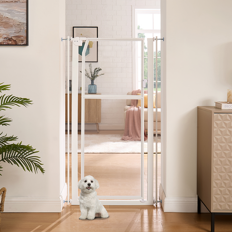 Unipaws Clear Acrylic 56" Extra Tall Pet Gate