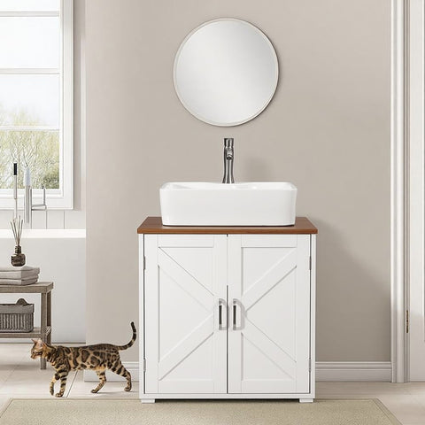 Cat Litter Box Enclosure & Bathroom Sink Cabinet