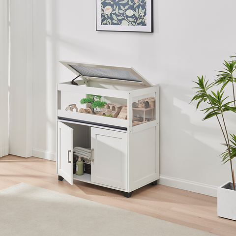 Unipaws Hamster Cage with Storage Cabinet